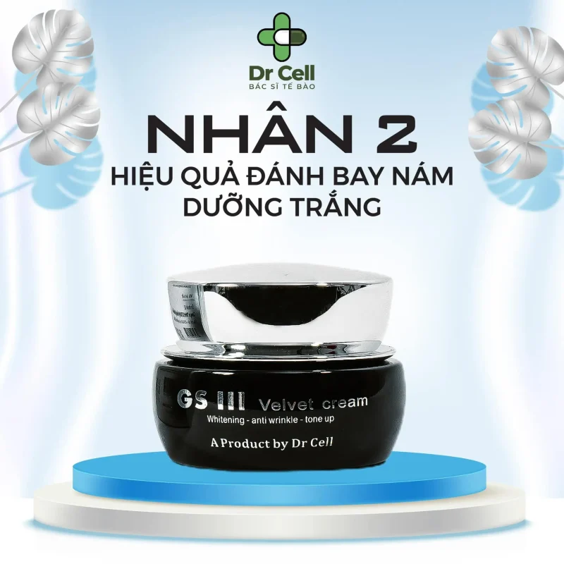 Kem Dưỡng Trắng Da Gsiii Trọn Bộ Mỹ Phẩm Dr Cell Trị Nám