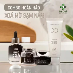 Trọn bộ mỹ phẩm Dr Cell trị nám – Combo dưỡng sáng, xóa mờ sạm nám