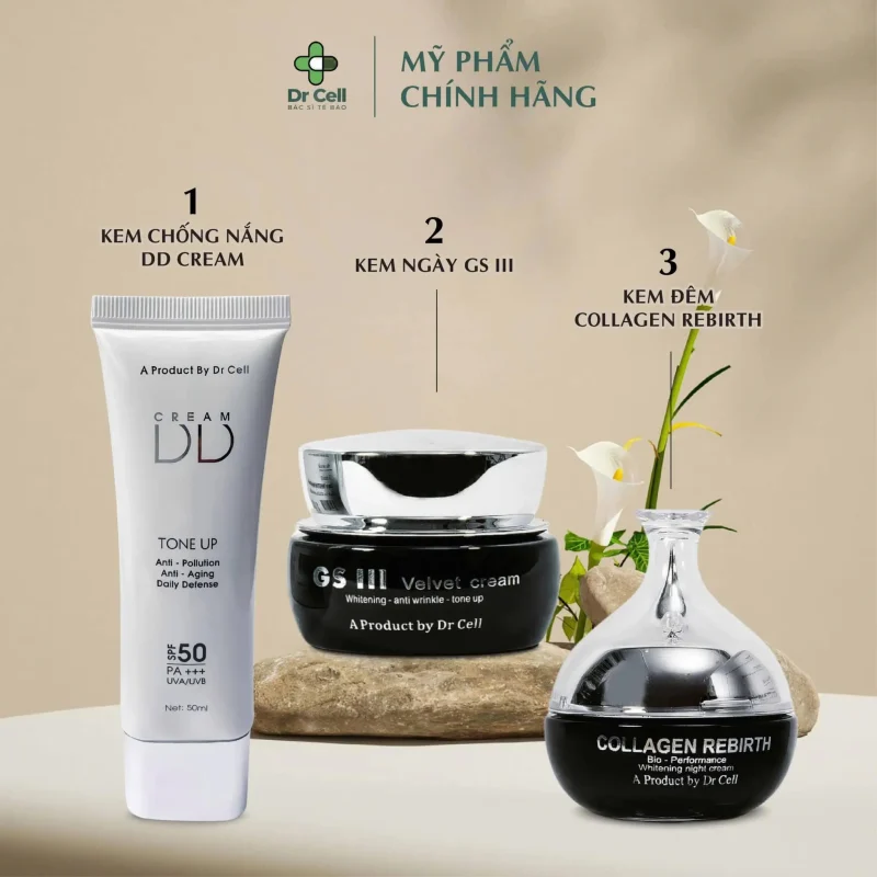 Bộ 3 chăm sóc da cơ bản  ngày đêm