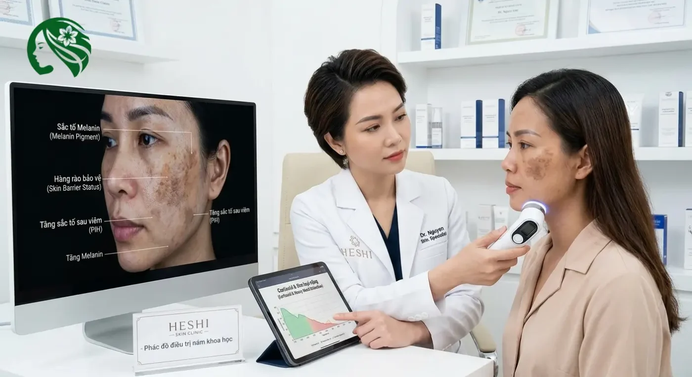 ác hại của mỹ phẩm không rõ nguồn gốc gây nám da – Chuyên gia soi da và tư vấn tại HESHI