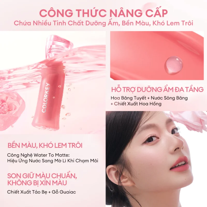 Công Thức Son Colorkey Watery Tint