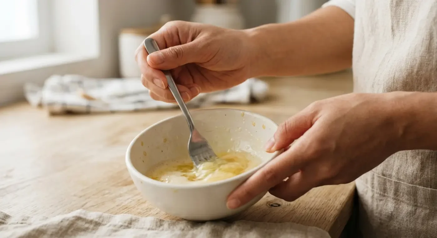 Lưu Ý Khi Đắp Mặt Nạ Trứng Gà — Đánh Nhẹ Lòng Trắng Với Mật Ong Cho Sánh, Không Đánh Cứng