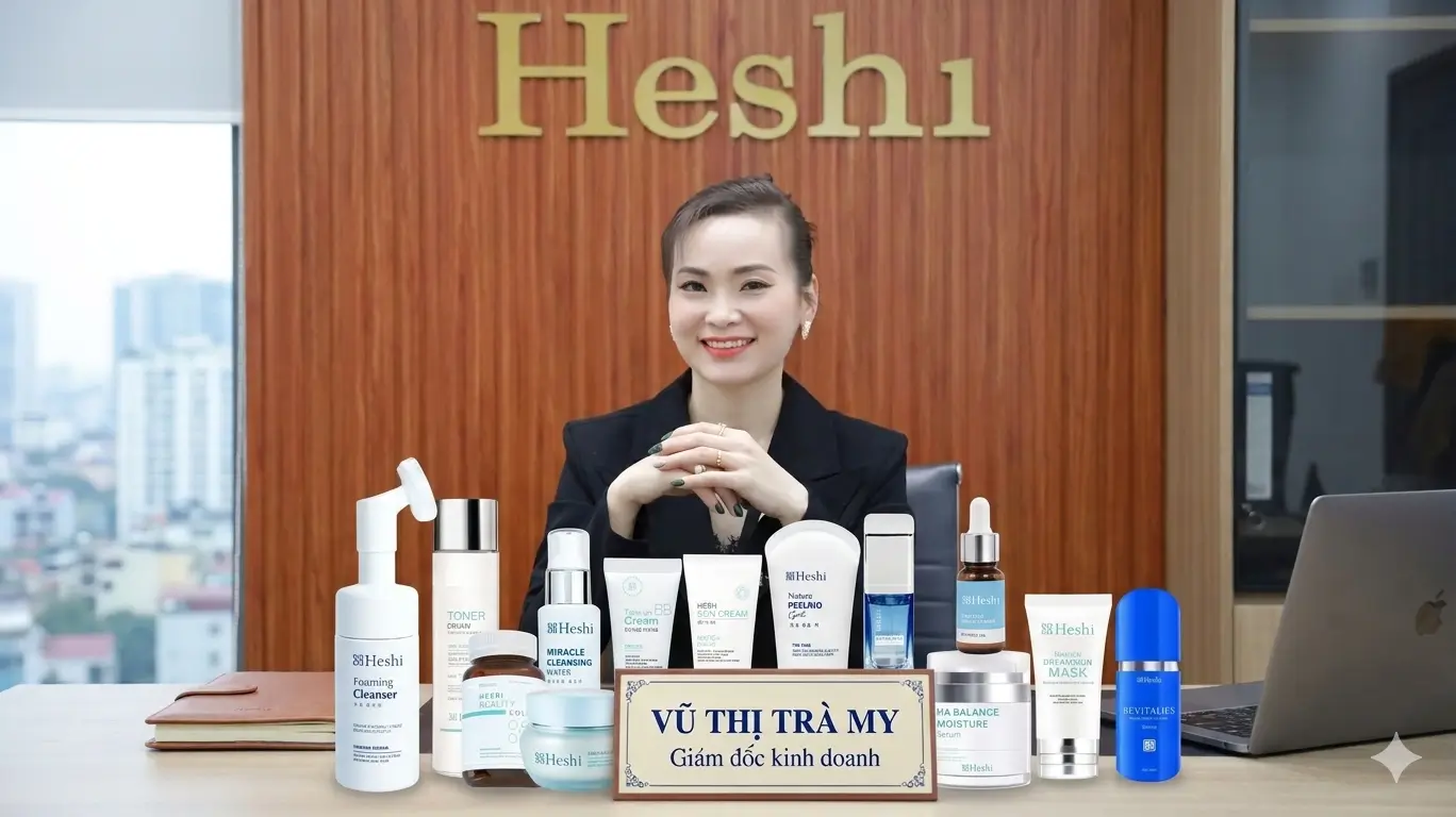 Chuyên gia Dược mỹ phẩm Vũ Thị Trà My - Giám đốc kinh doanh Heshi