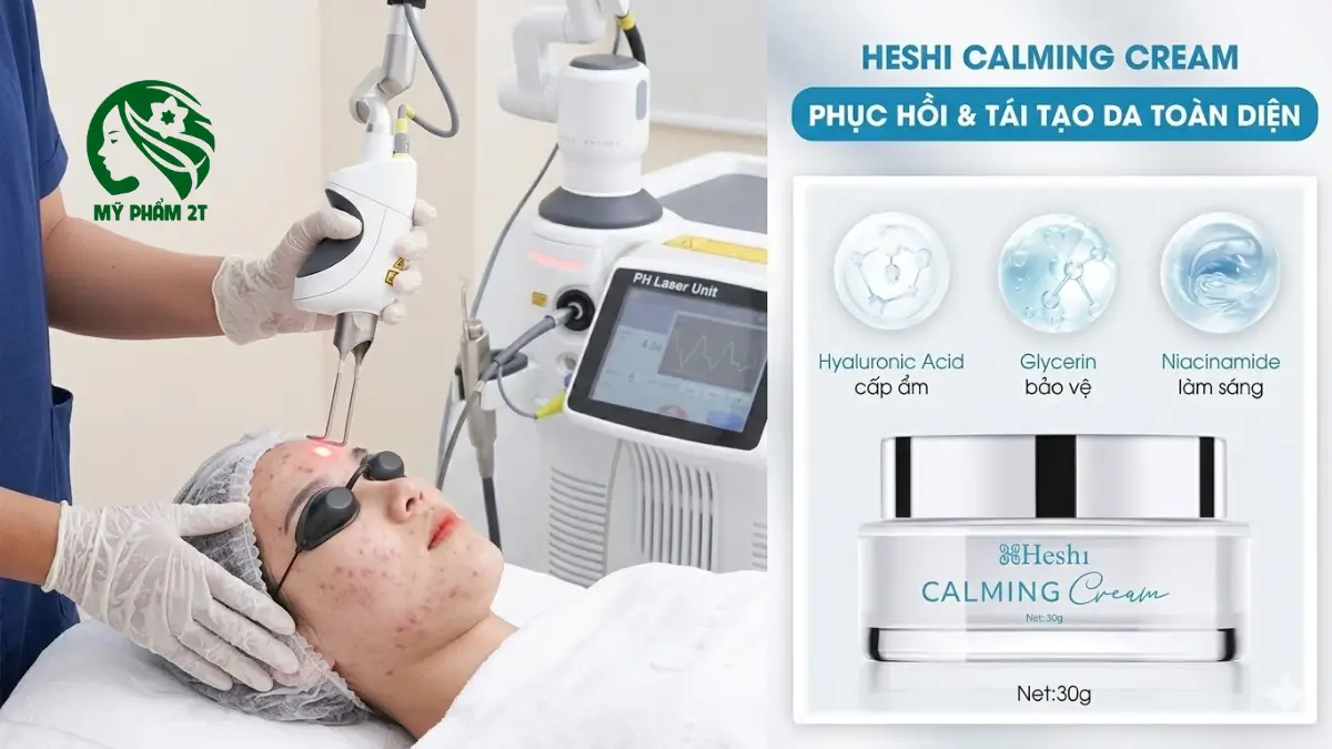 Kem phục hồi da sau laser giúp da tái tạo nhanh và khỏe mạnh