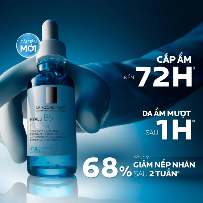 Serum Ha Cho Da Dầu Mụn Chọn Sao Cho Đúng 4 Serum La RochePosay Hyalu B5 Phiên Bản Cải Tiến Với 4 Loại Ha Và Vitamin B5, Cấp Ẩm Cho Da Dầu Mụn