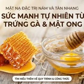 mặt nạ trị nám từ trứng gà và mật ong