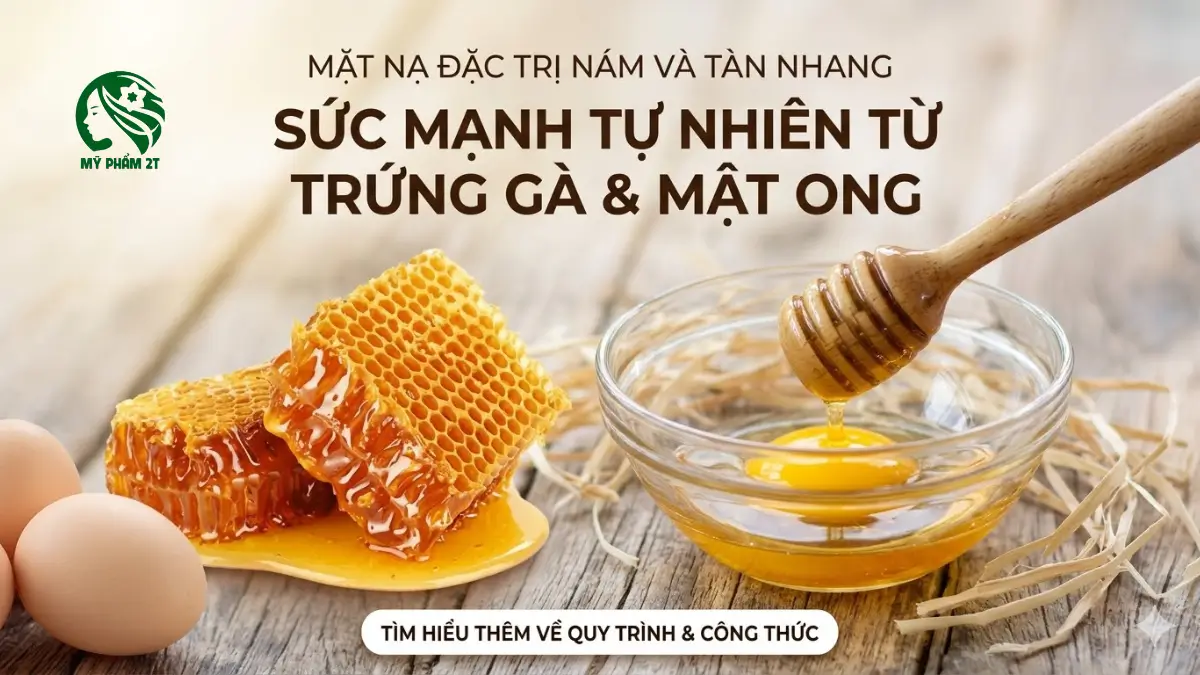 mặt nạ trị nám từ trứng gà và mật ong