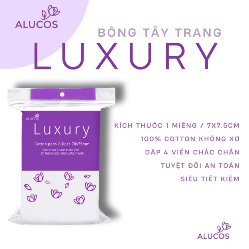 Top 5 Bông Tẩy Trang Tốt Nhất Bán Chạy Trên Shopee 10 Bông Tẩy Trang Alucos Luxury Dòng Bông Tẩy Trang Tốt Nhất Phân Khúc Cao Cấp