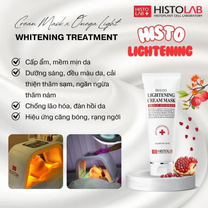 Mặt Nạ Kem Histolab – Giải Pháp Phục Hồi Và Trị Liệu Da Chuyên Sâu Chuẩn Spa 13 Công Dụng Mặt Nạ Lightening Cream Mask