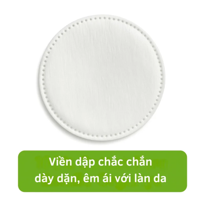 Bông Tẩy Trang Mns 180 Miếng Cotton Tự Nhiên – Mềm Mịn, Không Xơ Bông 9 Bông Tẩy Trang Mns Dạng Tròn Với Viền Dập Chắc Chắn, Dày Dặn Và Êm Ái