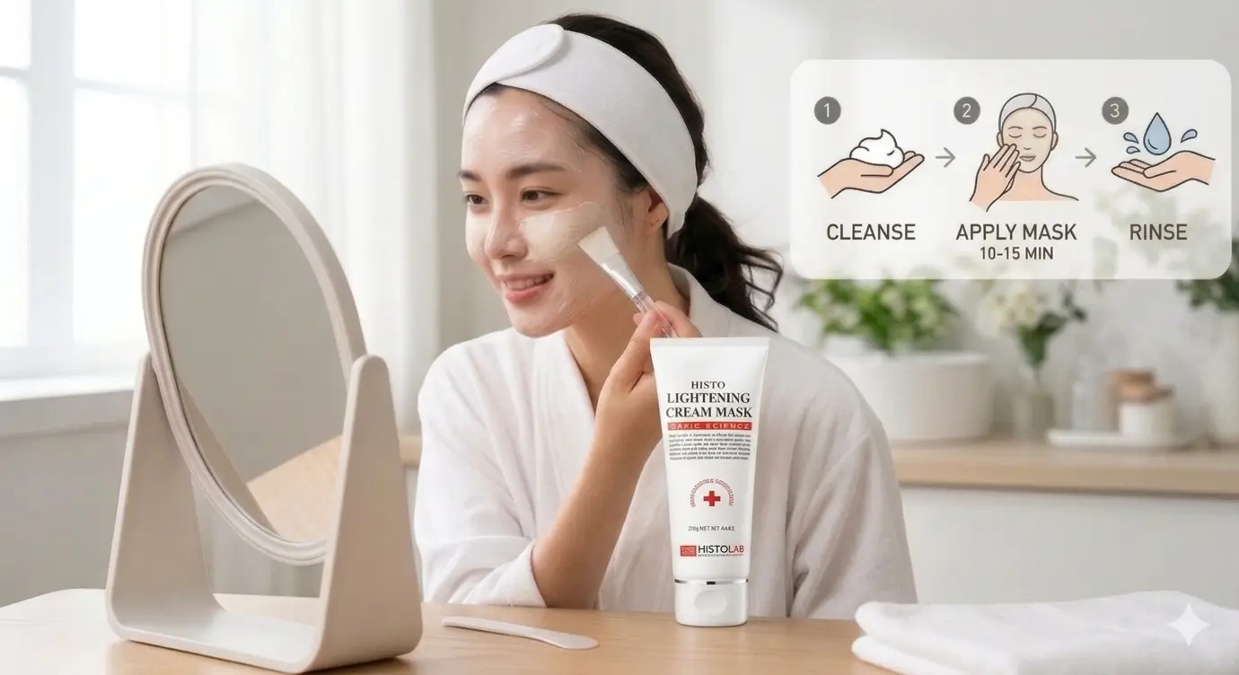 Mặt Nạ Kem Histolab – Giải Pháp Phục Hồi Và Trị Liệu Da Chuyên Sâu Chuẩn Spa 15 Quy Trình Đắp Mặt Nạ Kem Dưỡng Trắng