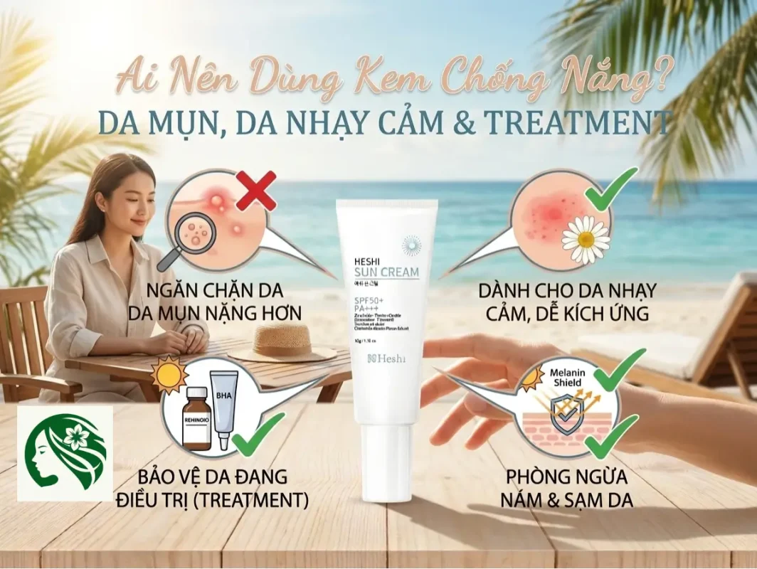 Đối Tượng Sử Dụng Kem Chống Nắng Sun Cream Cho Da Nhạy Cảm Và Treatment