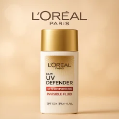 Kem Chống Nắng L'Oreal Paris Uv Defender Invisible Fluid Spf 50+ Pa++++ Uva Chính Hãng.