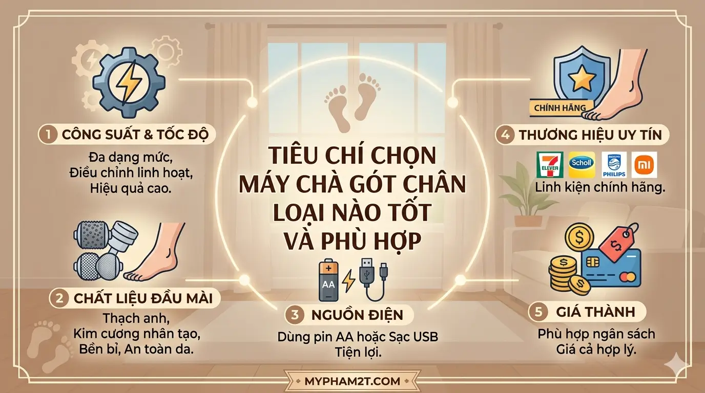 4 Tiêu Chí Chọn Máy Chà Gót Chân Loại Nào Tốt Và Phù Hợp