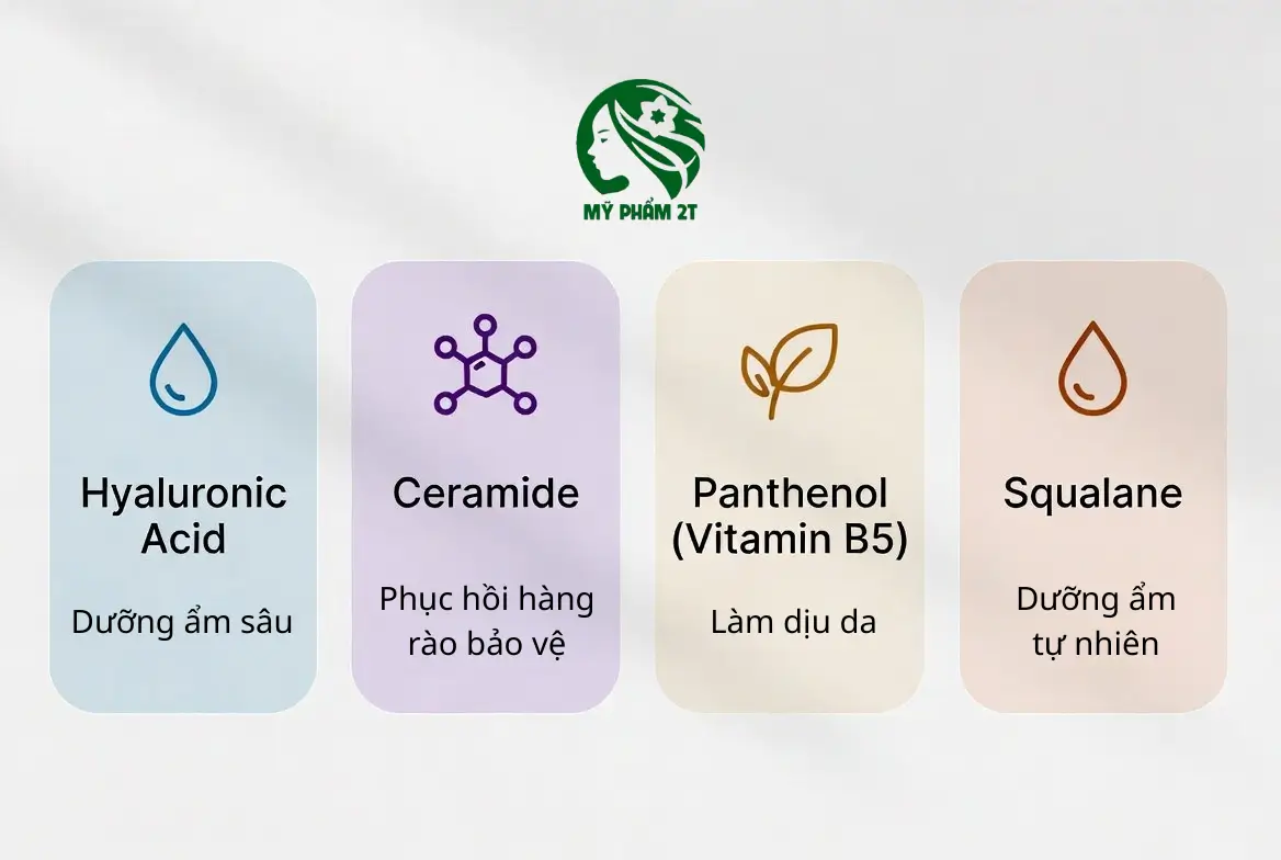 Các Hoạt Chất Vàng Trong Serum Cho Da Khô: Hyaluronic Acid, Ceramide, Vitamin B5
