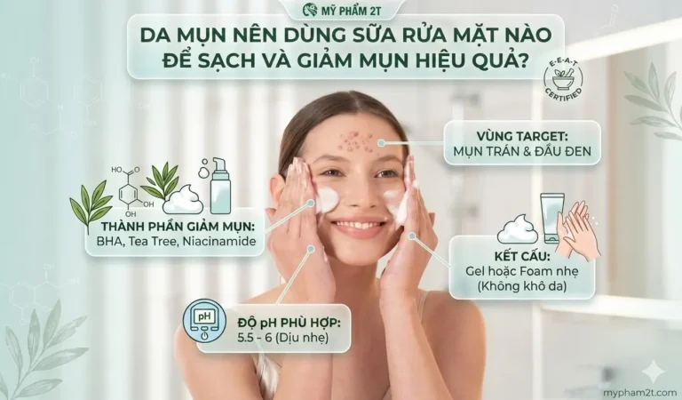 Da Mụn Nên Dùng Sữa Rửa Mặt Nào Để Sạch Da Và Giảm Mụn Hiệu Quả?