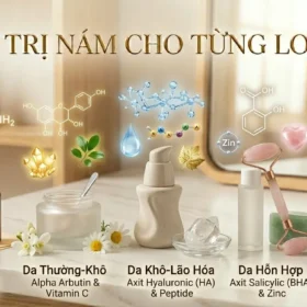 Các Giải Pháp Và Hoạt Chất Chuyên Sâu Giúp Giảm Thâm Nám Hiệu Quả Cho Mọi Nền Da.sự Kết Hợp Giữa Khoa Học (Biểu Tượng Phân Tử Hoạt Chất) Và Thiên Nhiên Trong Các Dòng Kem Trị Nám Cao Cấp Tại Mypham2T.