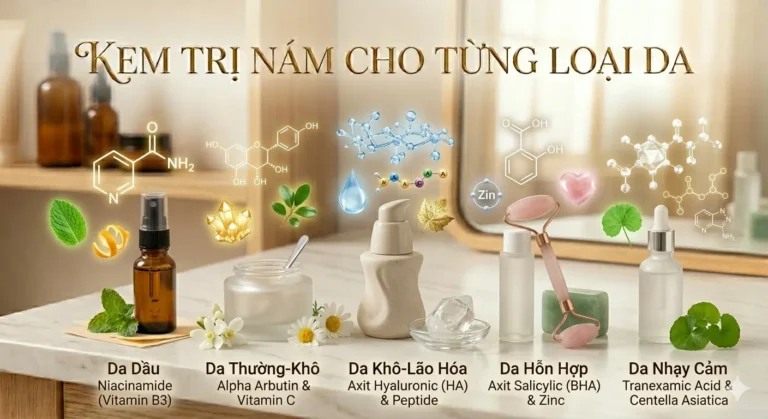 Hướng Dẫn Chọn Kem Trị Nám Cho Từng Loại Da Hiệu Quả Nhất