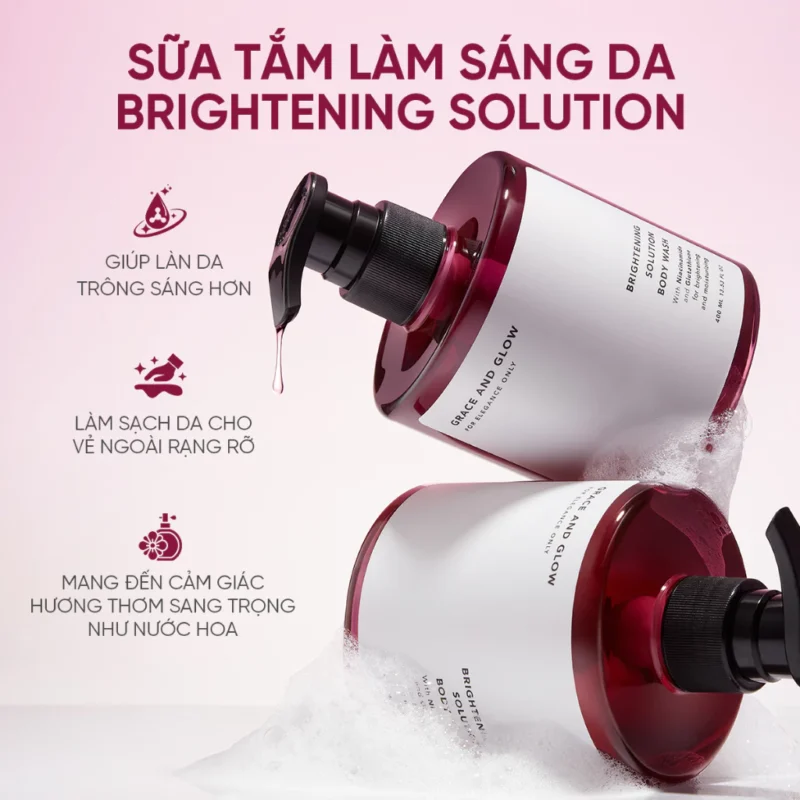 Sữa Tắm Grace And Glow Brightening Solution Giúp Làm Sáng Da Và Lưu Hương Nước Hoa