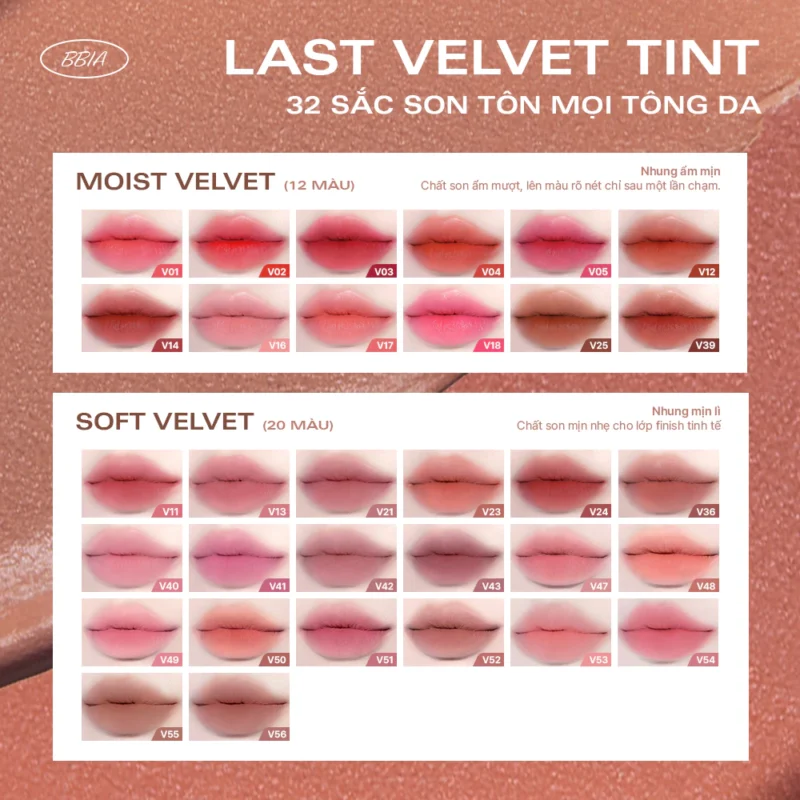 Review Thực Tế: Son Bbia Có Tốt Không Chia Sẻ Chi Tiết? 3 Bảng Màu Son Bbia Last Velvet Tint Mới Nhất