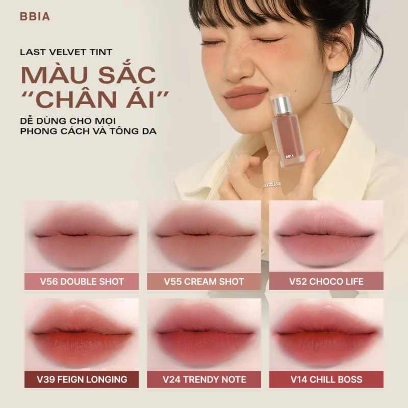 Review Thực Tế: Son Bbia Có Tốt Không Chia Sẻ Chi Tiết? 2 Bảng Màu Son Bbia Last Velvet Tint Được Ưa Chuộng, Dễ Dùng Cho Mọi Phong Cách Và Tông Da.