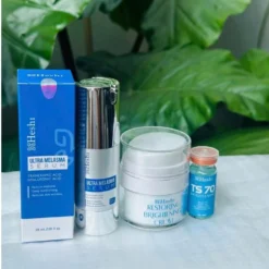 Combo Heshi Ultra Melasma Serum, Restoring Brightening Cream Và Ts70 Brightening