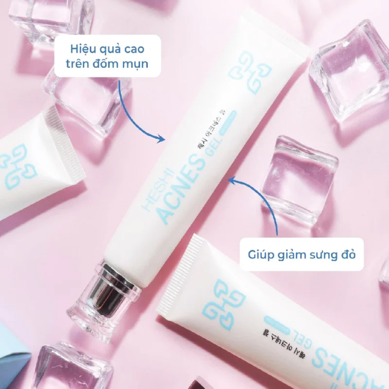 Heshi Acnes Gel – Hiệu Quả Cao Trên Đốm Mụn, Giúp Giảm Sưng Đỏ