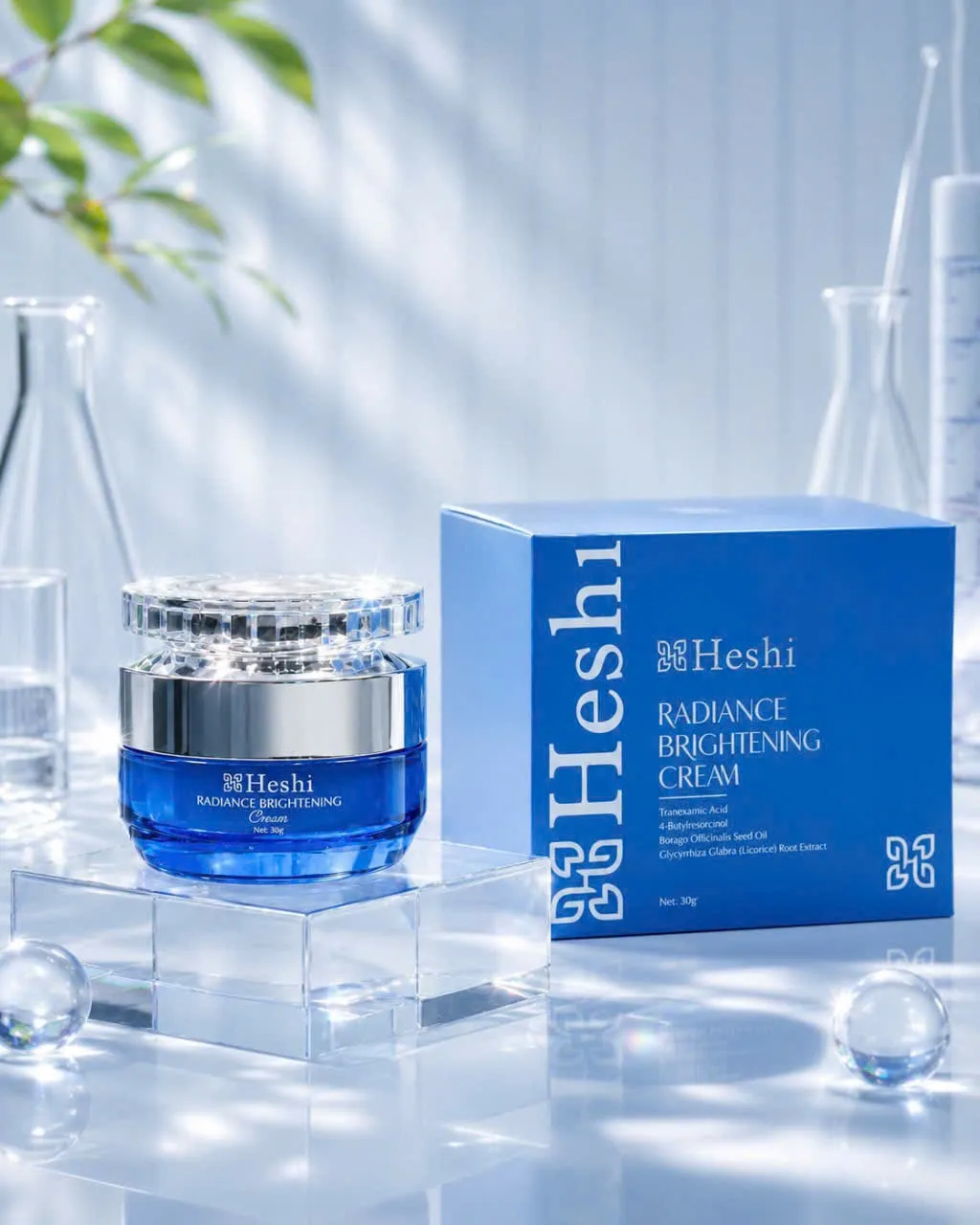 Heshi Radiance Brightening Cream 30G – Kem Dưỡng Sáng Da Mờ Nám Chính Hãng