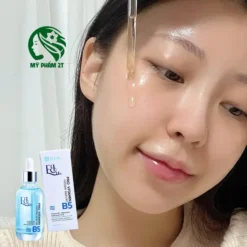 Serum B5 Heshi Pro Vitamin Hydra Serum Đang Được Thoa Lên Da Mặt – Cấp Ẩm Sâu, Phục Hồi Da Căng Mịn
