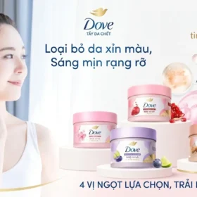 Banner Tẩy Tế Bào Chết Body Dove Loại Bỏ Da Xỉn Màu Sáng Mịn