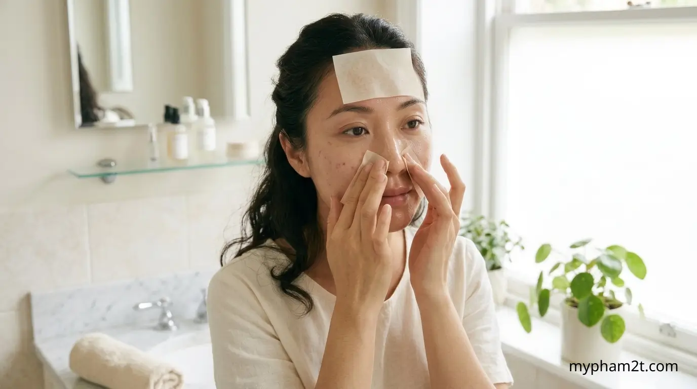 Cách Dặm Lại Kem Chống Nắng Khi Đã Có Lớp Trang Điểm 1 Thấm Dầu Vùng T Trước Khi Dặm Kem Chống Nắng Trên Lớp Makeup