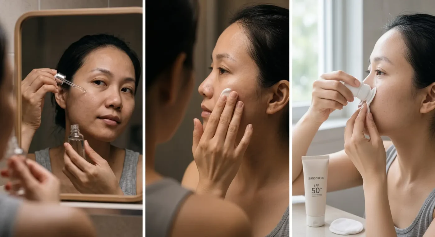 Các Bước Cách Dùng Aha Để Làm Mịn Bề Mặt Da Sần Sùi