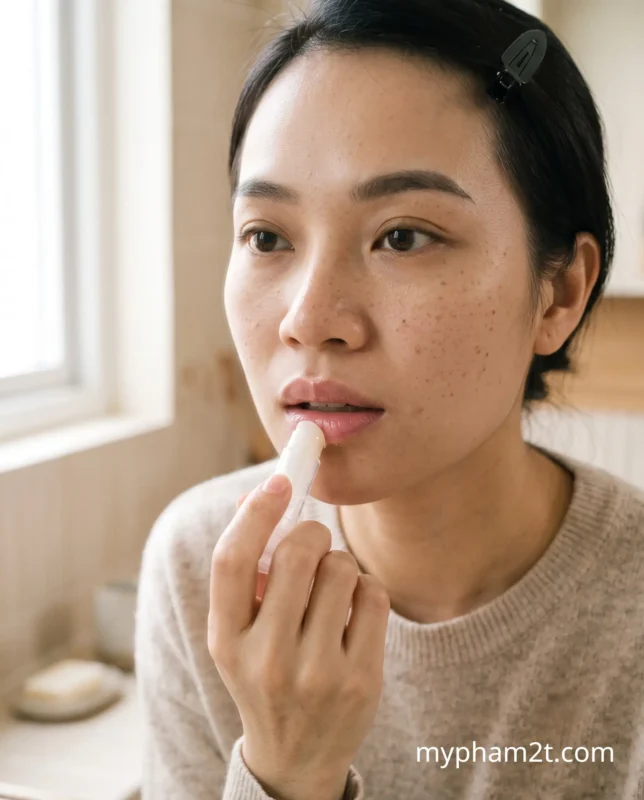Cách Tẩy Sạch Son Kem Lì Tại Nhà Dễ Làm Không Khô Môi 3 Thoa Son Dưỡng Phục Hồi Ngay Sau Khi Thực Hiện Cách Tẩy Sạch Son Kem Lì
