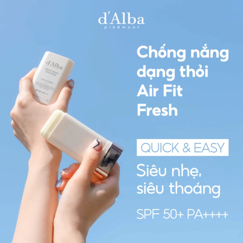 Cách Bôi Kem Chống Nắng Dạng Thỏi Cho Đủ Spf Michelle Wong 9 D’alba Air Fit Fresh Kem Chống Nắng Dạng Thỏi Spf 50+
