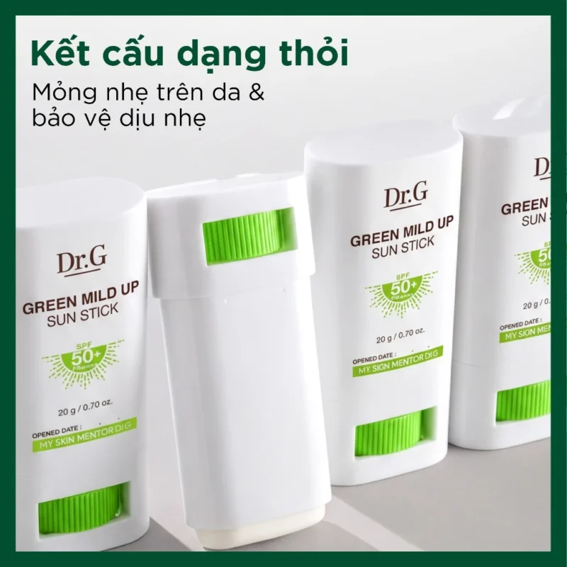 Cách Bôi Kem Chống Nắng Dạng Thỏi Cho Đủ Spf Michelle Wong 10 Dr.g Green Mild Up Sun Stick Spf 50+ Dạng Thỏi Dịu