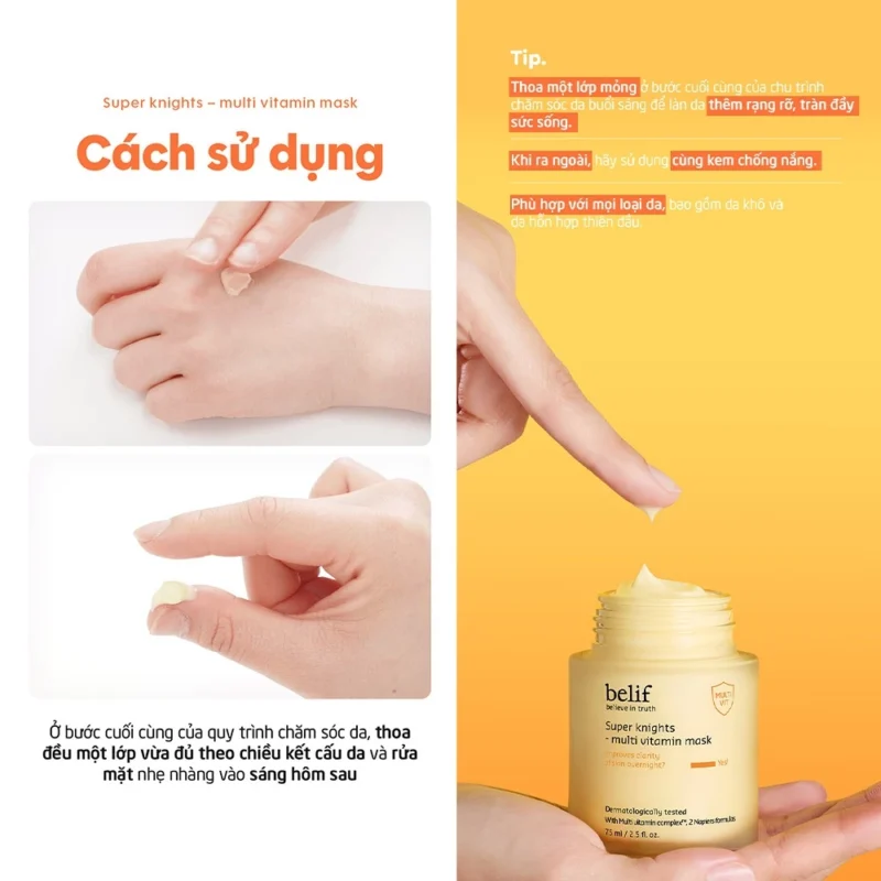 Mặt Nạ Ngủ Belif Có Tốt Không? Review Thực Tế Sau Sử Dụng 5 Cách Sử Dụng Mặt Nạ Ngủ Belif Từng Bước