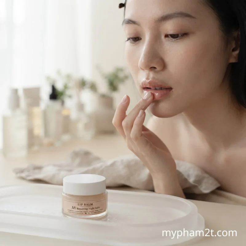Cách Dùng Mặt Nạ Ngủ Cho Môi Mềm Mượt Dễ Làm Tại Nhà Với 6 Bước 5 Massage Khóa Ẩm Khi Dưỡng Môi Ban Đêm