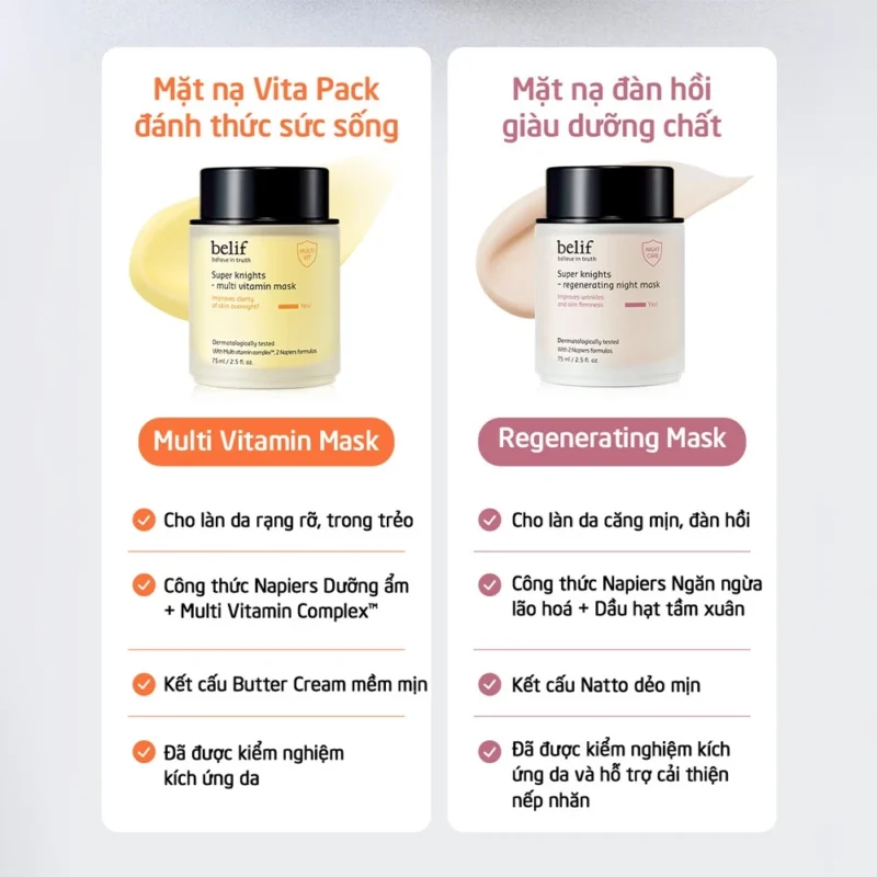 Mặt Nạ Ngủ Belif Có Tốt Không? Review Thực Tế Sau Sử Dụng 6 Mặt Nạ Ngủ Belif Review – Bản Multi Vitamin Và Regenerating