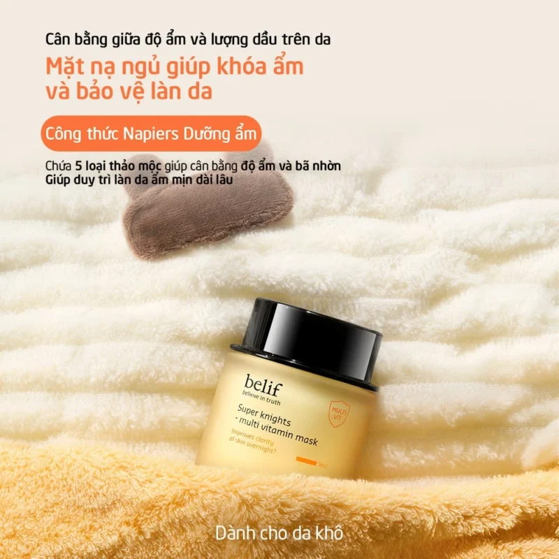 Mặt Nạ Ngủ Belif Có Tốt Không? Review Thực Tế Sau Sử Dụng 2 Mặt Nạ Ngủ Khóa Ẩm Belif Cho Da Khô