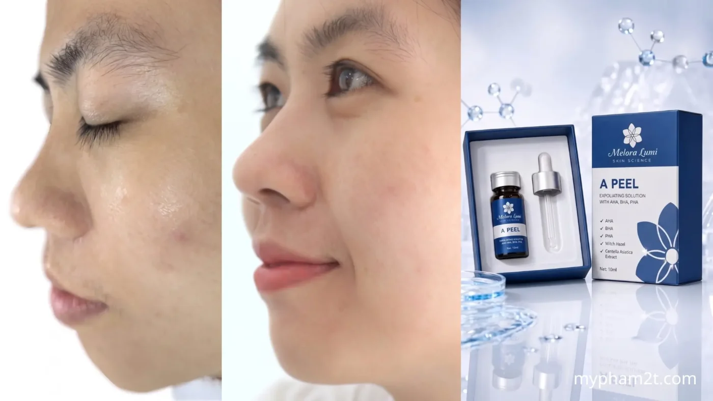 A Peel Melora Lumi 10Ml Tinh Chất Peel Da Tái Tạo &Amp; Rạng Rỡ 6 Kết Quả Điều Trị Mụn Và Thâm Mụn Rõ Rệt Sau Khi Dùng Tinh Chất Melora Lumi A Peel