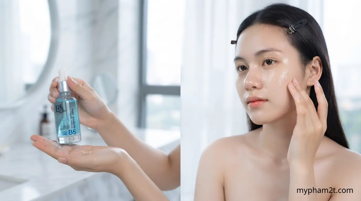 Niacinamide 5% Cho Thâm Mụn Trong Bước Tinh Chất Buổi Tối