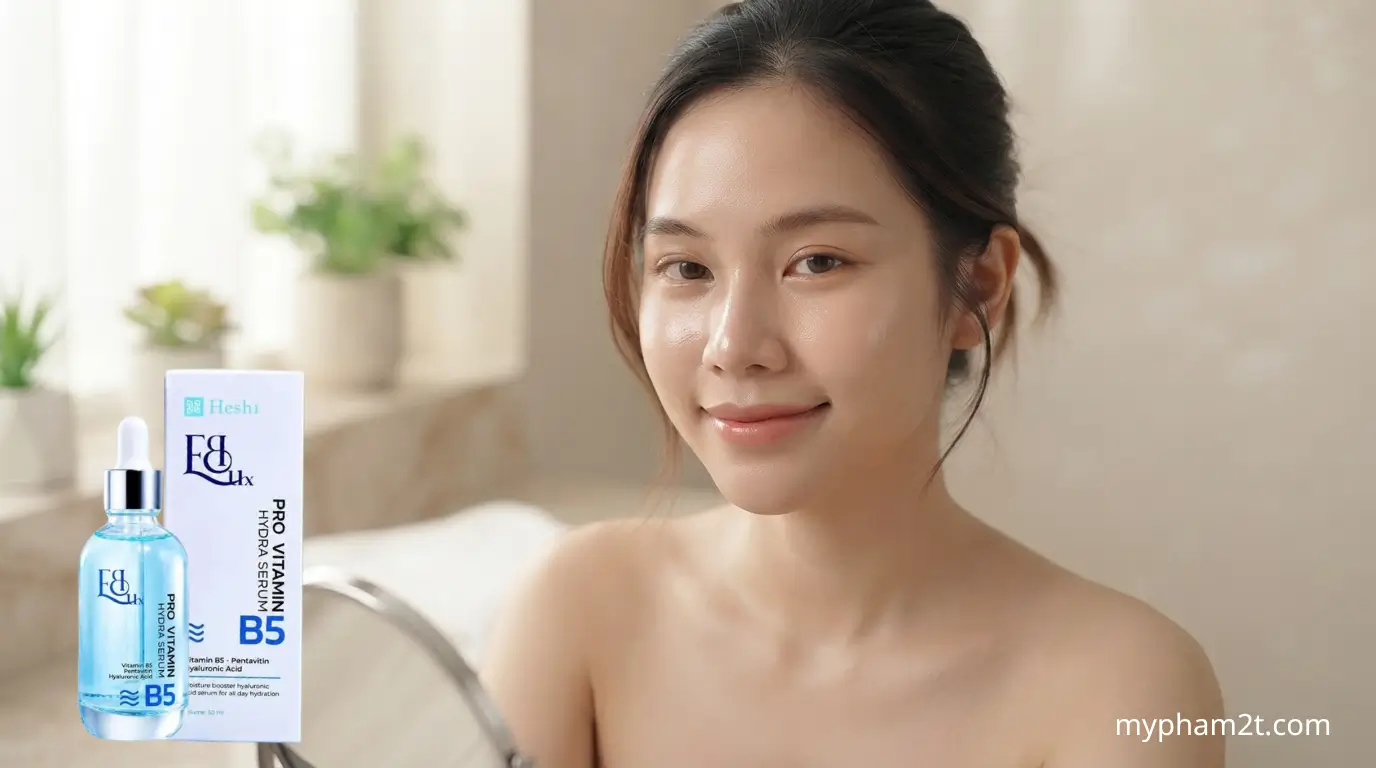 Phục Hồi Da Non Sau Nặn Mụn Với Serum B5 Và Rau Má