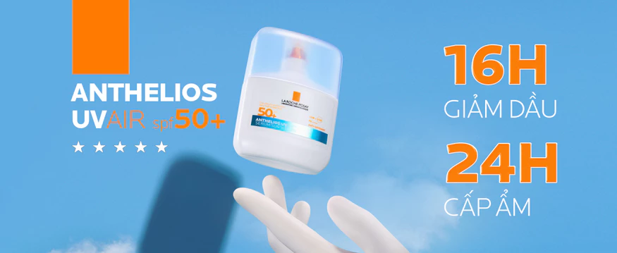 Serum Chống Nắng La Roche Posay Anthelios Uvair Spf50+ Kiềm Dầu 16 Giờ Cấp Ẩm 24 Giờ