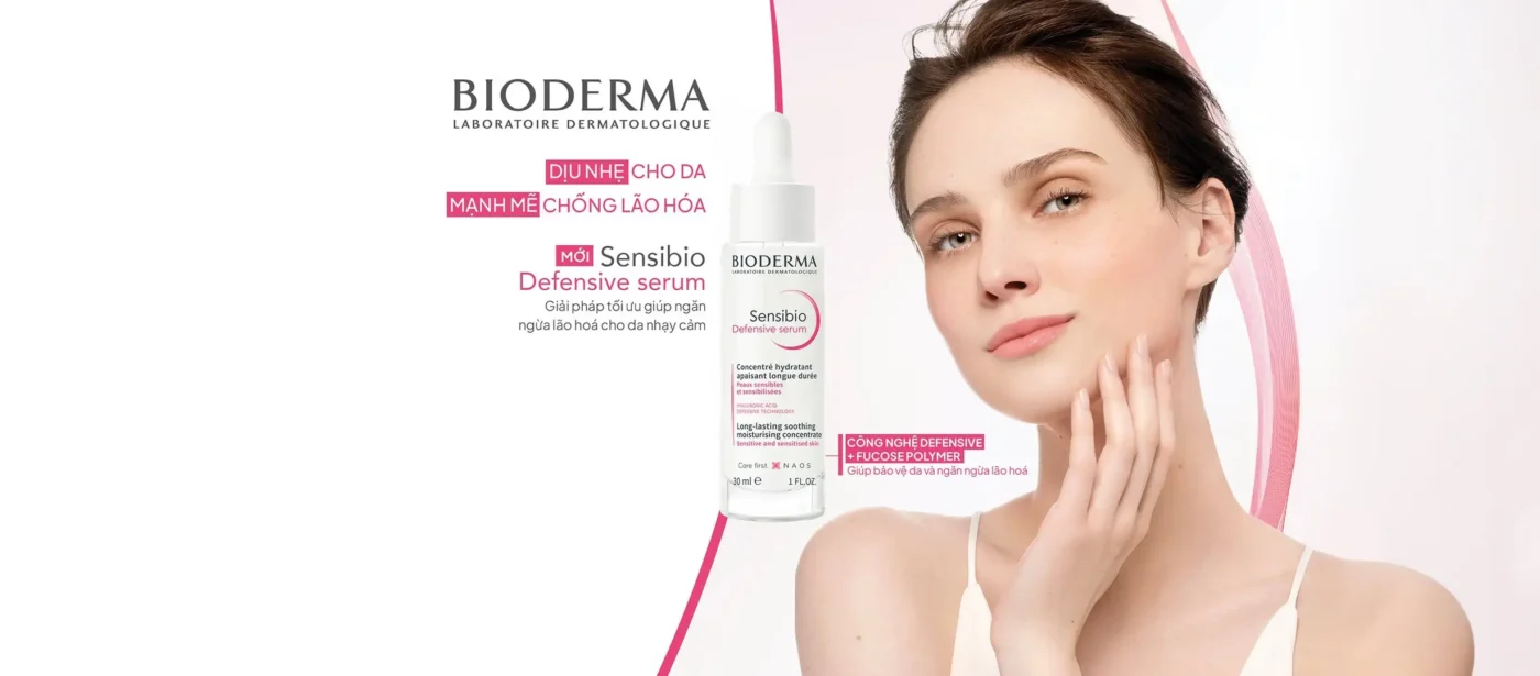 Tinh Chất Bioderma Sensibio Defensive Serum Hỗ Trợ Làm Dịu Và Ngăn Ngừa Lão Hóa Cho Làn Da Nhạy Cảm.