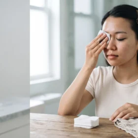 Cách Tẩy Trang Mascara Chống Nước Tại Nhà Với Bông Mềm