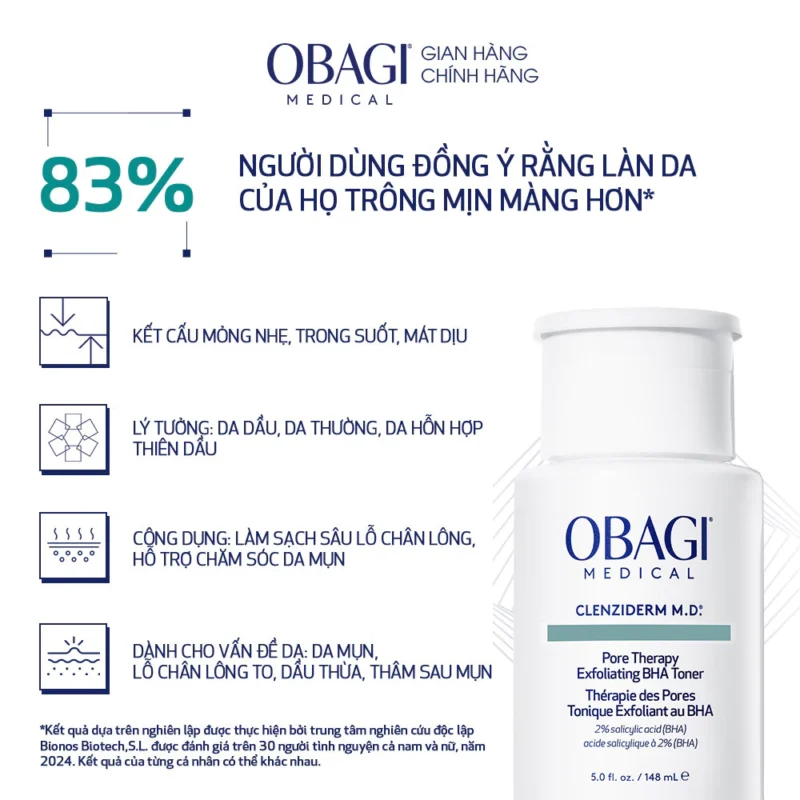 Toner Bha Giảm Mụn Obagi Có Tốt Không? Review Chi Tiết 3 Toner Bha Obagi Phù Hợp Da Dầu, Da Thường Và Da Hỗn Hợp Thiên Dầu