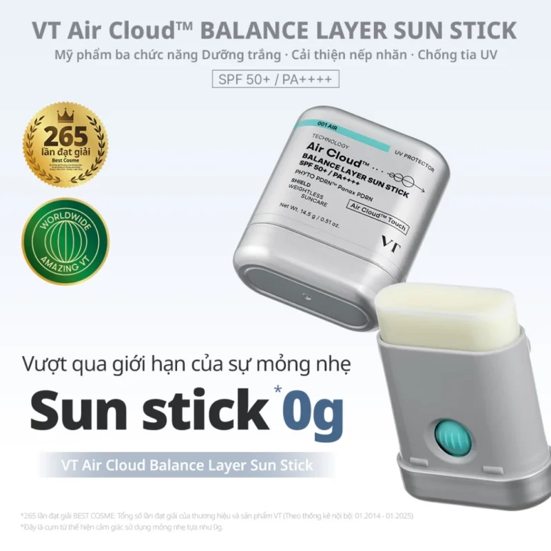 Cách Bôi Kem Chống Nắng Dạng Thỏi Cho Đủ Spf Michelle Wong 7 Vt Air Cloud Balance Layer Sun Stick Spf 50+ Pa++++Cùng Mục Vt, Dưới Hoặc Cạnh