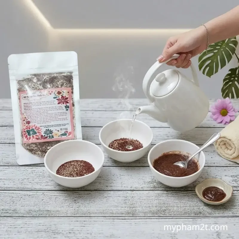 Cách Pha Mặt Nạ Ngũ Hoa Trị Mụn Chuẩn Tại Nhà 4 Bước 3 Cách Pha Mặt Nạ Ngũ Hoa