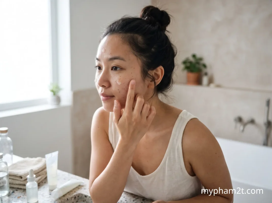 Thoa Sản Phẩm Thực Hiện Cách Tẩy Tế Bào Chết Cơ Học