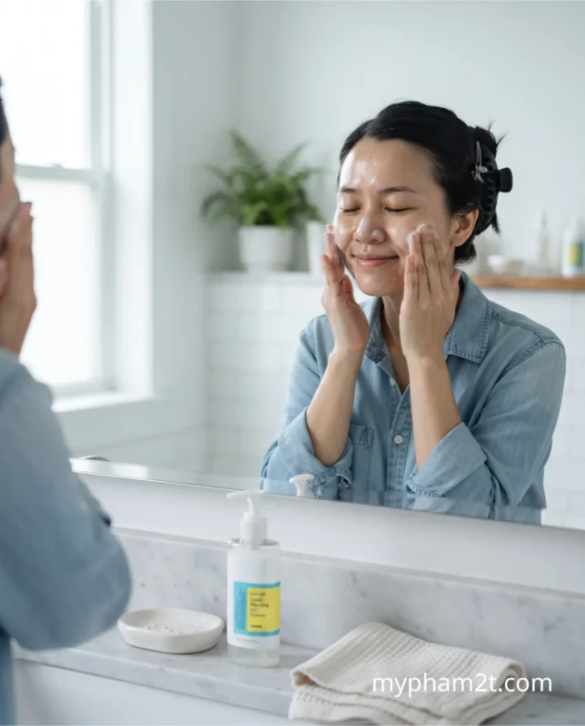 Cách Thu Nhỏ Lỗ Chân Lông Vùng Gò Má Và TZone Tại Nhà 2 Thao Tác Làm Sạch Da Nhẹ Nhàng Trong Quy Trình Cách Thu Nhỏ Lỗ Chân Lông